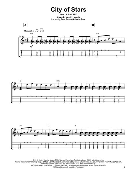 city of stars ukulele chords